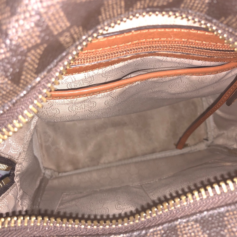 Michael Kors gold studded backpack